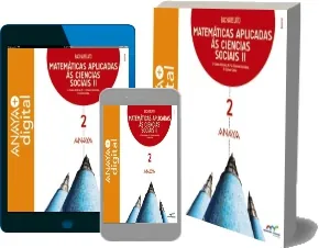 Descarga Matemáticas Aplicadas ás Ciencias Sociais ii. Bacharelato. Anaya PDF + reseñas + resumen