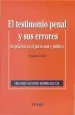 PDF El Testimonio Penal y Sus Errores del autor Orlando Alfonso Rodríguez
