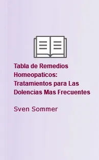 Tabla de Remedios Homeopaticos: Tratamientos para Las Dolencias Mas Frecuentes 1 Link completo PDF | Sven Sommer Mega