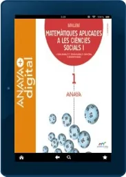 Matemàtiques Aplicades a Les Ciències Socials i. Batxillerat. Anaya libro completo gratis Google Drive
