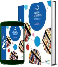 Review PDF en Español de Lengua y Literatura 3. Eso. Anaya on. | Salvador Gutiérrez Ordóñez