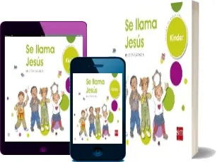 Libro completo Religión Católica. Kinder. Se Llama Jesús. Texto resumen