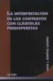 PDF Interpretación en Los contratos Con Cláusulas Predispuestas del autor Juan j. Benítez Caorsi