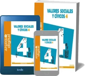Libro PDF Valores Sociales y Cívicos 4. Primaria. Anaya (COMPLETO) Gratis + eBook