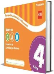 Descarga gratis en PDF Nueva Cab 4 Años Percepción, Atención y Memoria + resumen