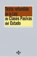 PDF Texto Redundido de la Ley de Clases Pasivas Del Estado del autor Editorial Tecnos