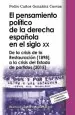 PDF El Pensamiento Político de la Derecha Española en el Siglo xx del autor Pedro Carlos González Cuevas